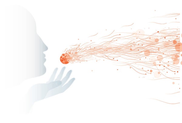 COVID misinformation art concept.